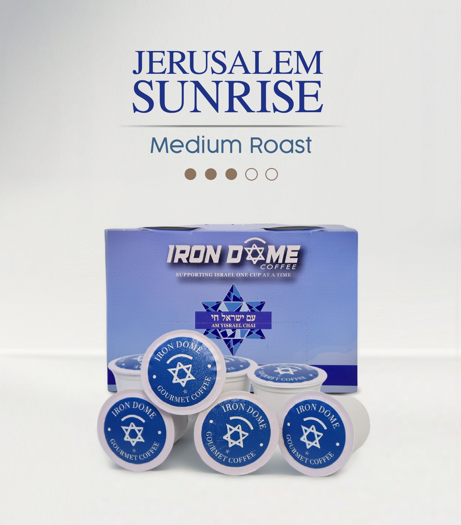 Jerusalem Sunrise Medium Roast (Keurig-Compatible Pods)