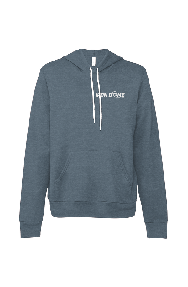 IDC PREMIUM Sponge Fleece Pullover Hoodie LIGHT BLUE LOGO