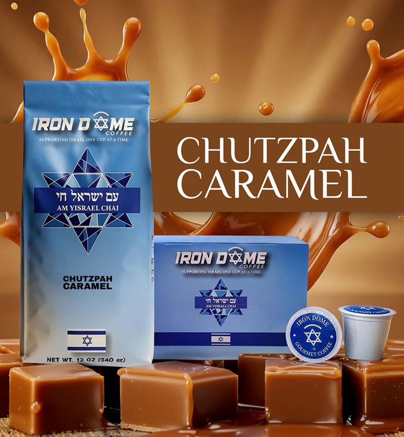 caramel and coffee bag